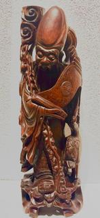 Antieke waardevol Shou lao met koper inleg, Antiek en Kunst, Ophalen of Verzenden