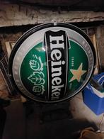 Groot Heineken Reclamebord - Buiten Licht, Verzamelen, Biermerken, Ophalen, Gebruikt, Reclamebord, Plaat of Schild, Heineken