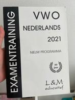 VWO Nederlands Examentraining 2021, Ophalen of Verzenden, Zo goed als nieuw, VWO, Nederlands