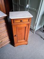 antieke nachtkastjes enkel stuks met zonder marmeren blad, Ophalen, Minder dan 45 cm, Zo goed als nieuw, 70 cm of meer