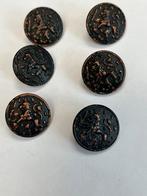 Oude Legerknopen met Leeuw. 6 stuks., Verzamelen, Ophalen of Verzenden