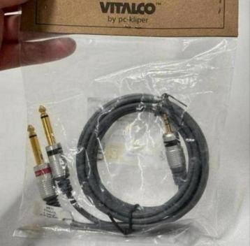 VITALCO 3.5mm 6.35mm x2 Cable 1.5m Splitter Mini Jack kabel beschikbaar voor biedingen