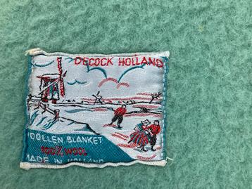 Vintage Hollands wollen deken van de Cock Holland beschikbaar voor biedingen