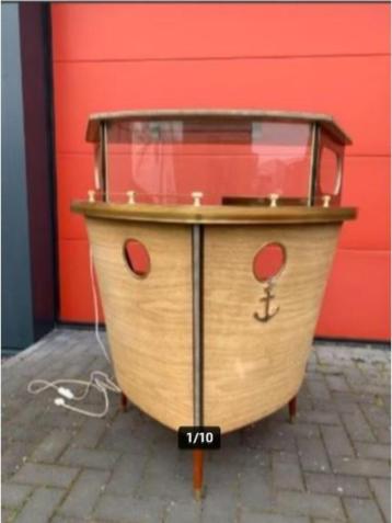 vintage huisbar Barget of Londen scheepsboeg 50-60er beschikbaar voor biedingen
