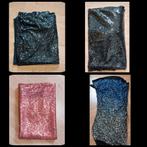 Pakket glitter / paillet stoffen, 200 cm of meer, Nieuw, Blauw, Ophalen of Verzenden