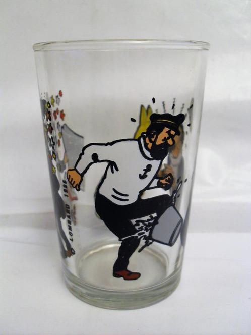 Kuifje Glas Tintin Kapitein Haddock, Verzamelen, Stripfiguren, Zo goed als nieuw, Gebruiksvoorwerp, Kuifje, Ophalen of Verzenden