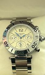 Cartier Pasha Gronograph, Overige merken, Staal, Staal, Polshorloge