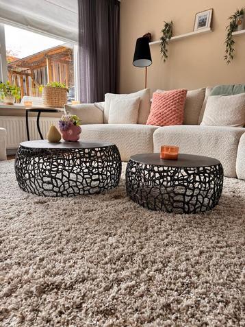 !! ❤️Mooie stijlvolle ronde salontafel set!!