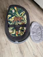 Nuna leaf grow met extra jungle inlegkussen, Overige merken, Schommelstoel, Zo goed als nieuw, Met gordel(s) of riempje(s)