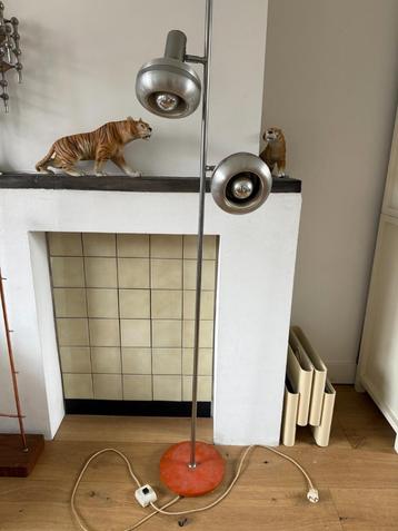 Space age vintage vloerlamp 2 spots beschikbaar voor biedingen