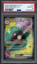 Iono's Bellibolt ex PSA 10 114/100 Japanese Battle Partners, Ophalen of Verzenden, Zo goed als nieuw, Losse kaart