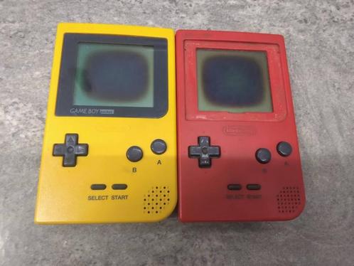 Set of 2 Game Boy Pockets, Spelcomputers en Games, Spelcomputers | Nintendo Game Boy, Niet werkend, Game Boy Pocket, Ophalen of Verzenden