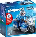 Playmobil Politie met motor 6876 (met licht), Ophalen of Verzenden, Gebruikt, Complete set