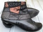 *Think!* Schitterende leren enkellaarsjes mt 38, Kleding | Dames, Schoenen, Zwart, Think!, Lage of Enkellaarzen, Ophalen of Verzenden