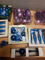 Partij glazen kerstballen paars blauw goud piek, Diversen, Kerst, Ophalen of Verzenden, Zo goed als nieuw, 9695vp5, Techniekenantiek@gmail.com