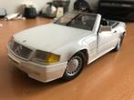 Mercedes-Benz 500SL (R129) wit 1:18 Maisto, Ophalen of Verzenden, Zo goed als nieuw, Auto, Maisto