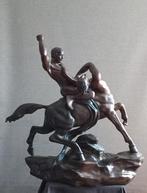 Bronzen beeld Theseus fighting the centaur bienor BARYE, Antiek en Kunst, Ophalen of Verzenden, Brons