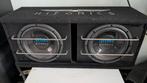 Hifonics dubbele subwoofer, Auto diversen, Autospeakers, Ophalen, Gebruikt