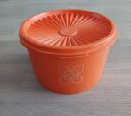 Tupperware Oranje ronde doos Sterdeksel Zonnedeksel, Ophalen of Verzenden, Gebruikt, Oranje