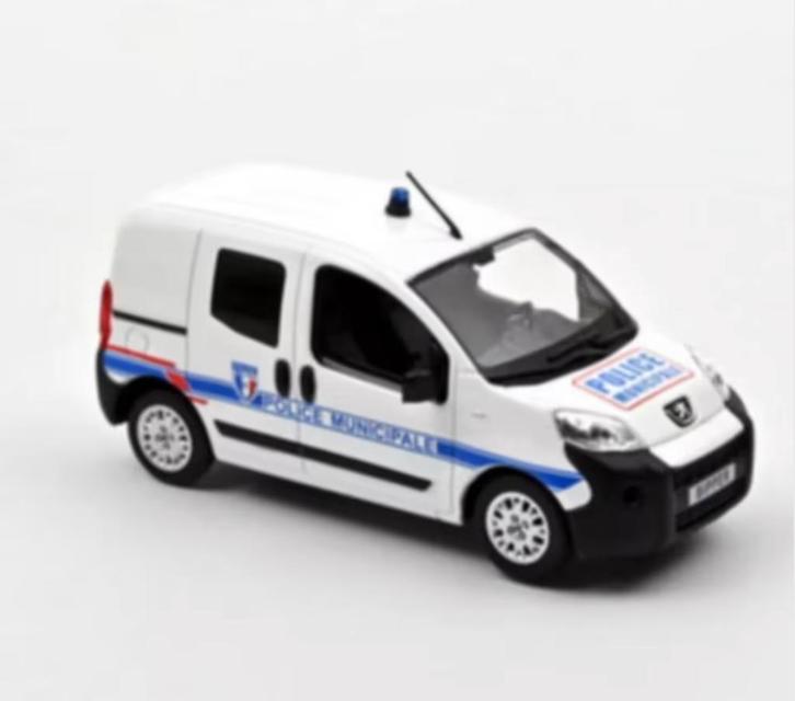 Peugeot Bipper 2009 Police Municipale 1/43 NOREV ref. 479869, Hobby en Vrije tijd, Modelauto's | 1:43, Nieuw, Auto, Norev, Verzenden