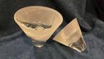 Glazen kandelaars/vaasjes, Ophalen of Verzenden, Overige materialen, Minder dan 25 cm