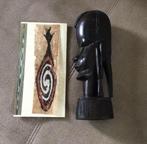Handgesneden afrikaans houten buste/beeldje tropisch hout🍀, Ophalen of Verzenden