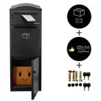 BLACK FRIDAY DEALS LOGIXBOX Pakketbus met Postvak, Ophalen of Verzenden, Nieuw, Staal, Staande brievenbus