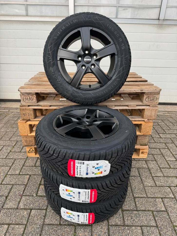 Nieuwe 15” winterset 5x112 met 195/65R15 Vredestein, Auto-onderdelen, Banden en Velgen, Banden en Velgen, Winterbanden, 15 inch