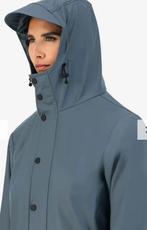 Poederblauwe waterdichte dames/heren regenjas  XS, Ophalen of Verzenden, Zo goed als nieuw, Regenjas, Heren