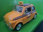 Fiat 500 Taxi Schaal 1:24, Auto, Nieuw, Ophalen of Verzenden, Welly