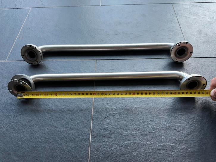Wandbeugels | RVS | 45 cm | badkamer, WC, Doe-het-zelf en Verbouw, Sanitair, Zo goed als nieuw, Toilet, Rvs, Ophalen of Verzenden