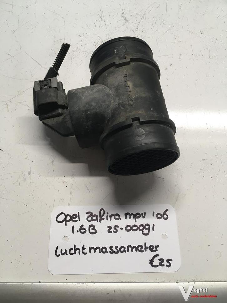 Opel Zafira 1.6 B 2006 2500091   Luchtmassameter, Auto-onderdelen, Motor en Toebehoren, Gebruikt, Ophalen of Verzenden