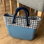 O bag mini jeansblauw handtas met sierrand. Obag, Sieraden, Tassen en Uiterlijk, Tassen | Damestassen, Ophalen of Verzenden, Gebruikt