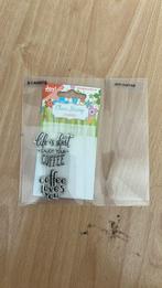 Joys creation clear stempels coffee koffie, Hobby en Vrije tijd, Stempelen, Ophalen, Zo goed als nieuw, Clearstamp