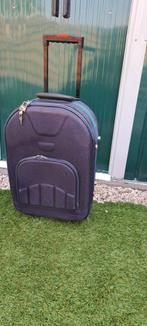 te koop donker blauwe koffer met slot 37 x 20 x 57 cm, Overige materialen, Minder dan 50 cm, Ophalen of Verzenden, Zo goed als nieuw