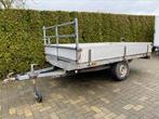 Hapert enkelasser plateauwagen 275x157cm kromme as!!, Auto diversen, Verzenden, Gebruikt