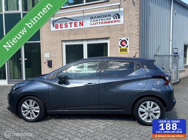 Nissan Micra 1.0 IG-T N-Connecta Automaat / Bovag garantie, Auto's, Nissan, Bedrijf, Te koop, Micra, ABS, Achteruitrijcamera, Airbags