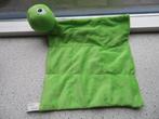 Knuffeldoek Kikker schildpad merk AniOne groene knisperdoek, Ophalen of Verzenden, Zo goed als nieuw, Kikker