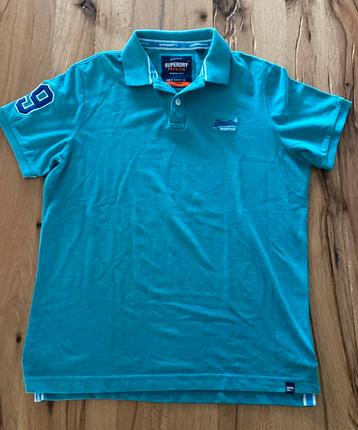 Superdry herenpolo turkoois maat xxl 2xl xl beschikbaar voor biedingen