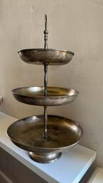 Verzilverde etagère, Antiek en Kunst, Ophalen, Zilver