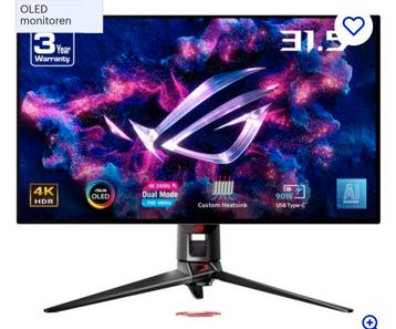 ROG Swift OLED PG32UCDP gaming-monitor - 32” beschikbaar voor biedingen