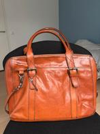 Bruine leren dames laptoptas, Computers en Software, Ophalen, 15 inch, Gebruikt, Aktetas