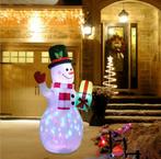 Happy Sneeuwpop met kado en draaiend ledverlichting, Diversen, Kerst, Ophalen, Nieuw