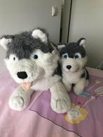 2 Husky honden knuffels, Verzenden, Zo goed als nieuw, Hond