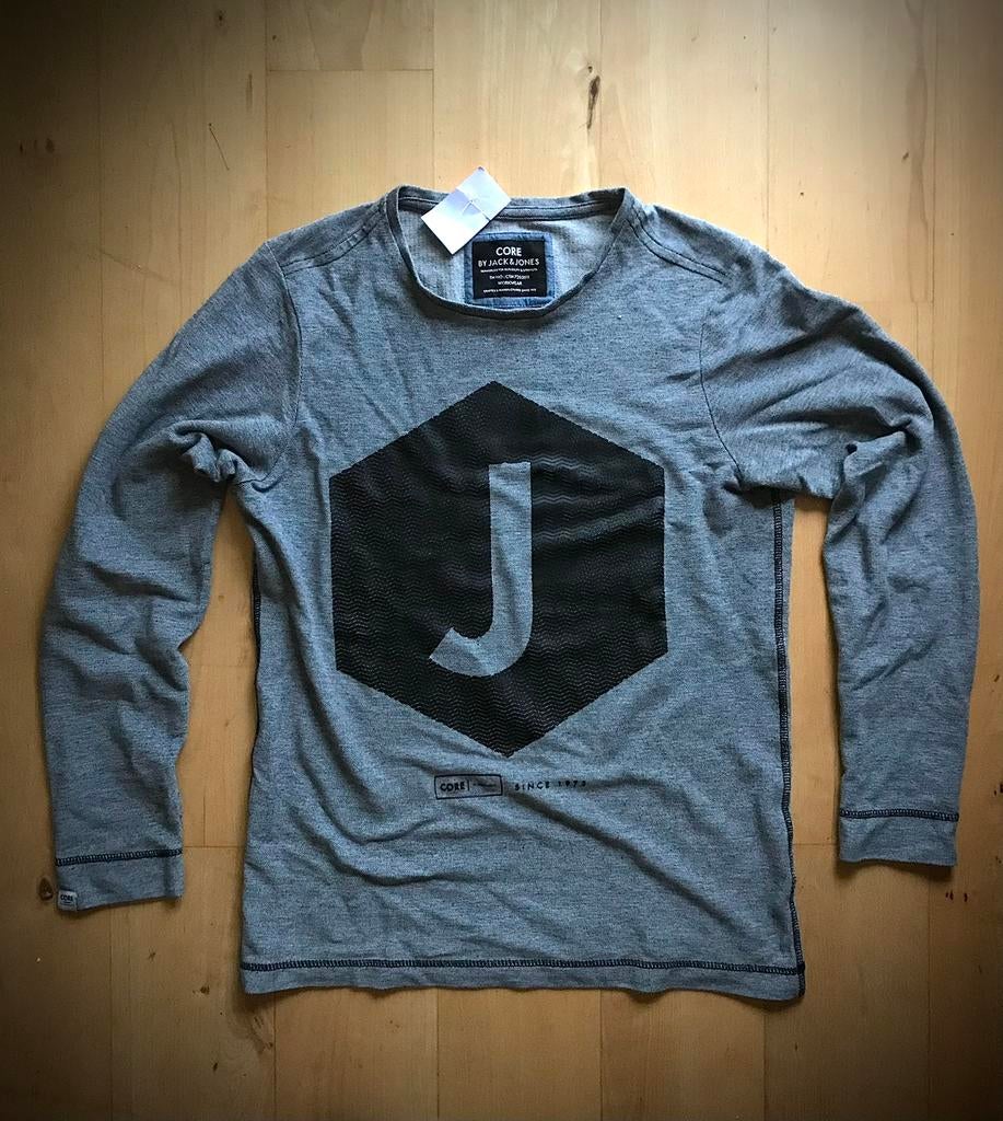 Jack & Jones trui / shirt met lange mouwen M, Ophalen of Verzenden, Zo goed als nieuw, Maat 48/50 (M), Grijs