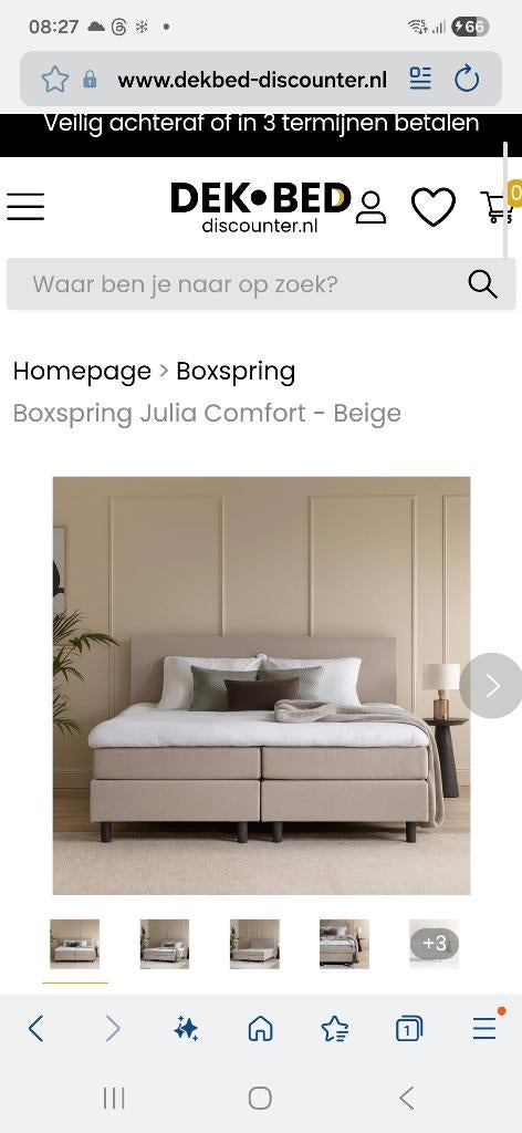 Boxspring bed 140 beige GEZOCHT, Huis en Inrichting, Slaapkamer | Boxsprings, Beige, Tweepersoons, Zo goed als nieuw, 200 cm