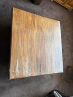 Houten kamer tafel, Gebruikt, 100 tot 150 cm, 50 tot 75 cm, Vierkant