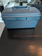 Samsonite Beautycase - Blauw met Spiegel, Gebruikt, Blauw, Met spiegeltje(s), Ophalen of Verzenden