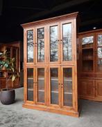 Eendelige Oude Vitrinekast | Buffetkast | Linnenkast #2564, Antiek en Kunst, Antiek | Meubels | Kasten, Ophalen of Verzenden