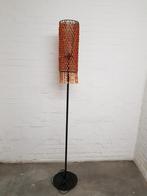 Vloerlamp brons/oranje bruin kralen kap.170cm.x17cm., Ophalen, Metaal, 150 tot 200 cm, Landelijk